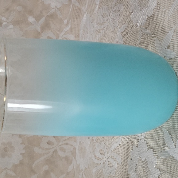 Blendo Turquiose Frosted Ombre Glasses  Set Of 5 - Picture 8 of 16